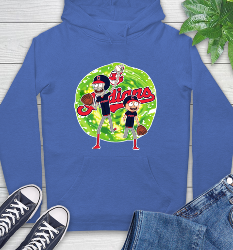 MLB Cleveland Indians Rick And Morty Baseball Sports Hoodie 9