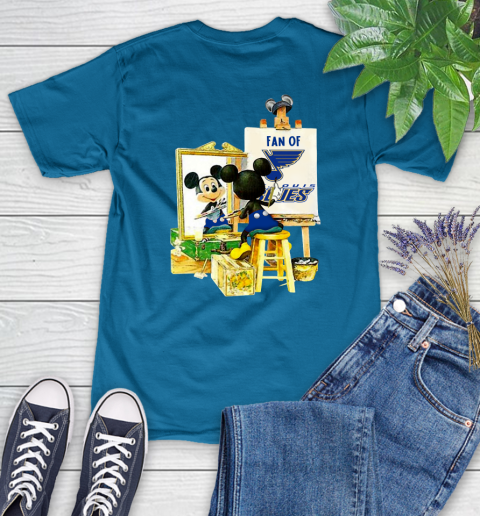 NHL Hockey St.Louis Blues Mickey Drawing Shirt 89
