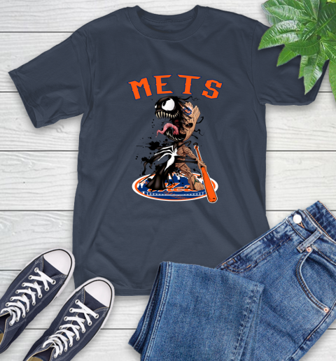 MLB New York Mets Baseball Venom Groot Guardians Of The Galaxy T-Shirt 4