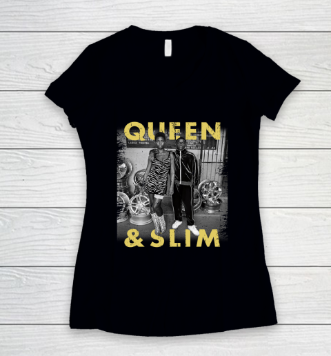 Queen and Slim Poster Women's V-Neck T-Shirt