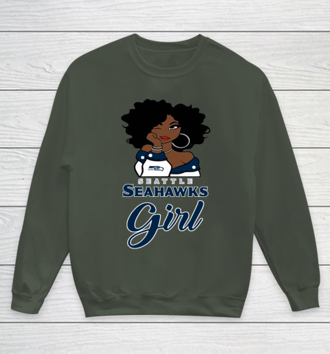 Seattle Seahawks Girl NFL Youth Sweatshirt 10