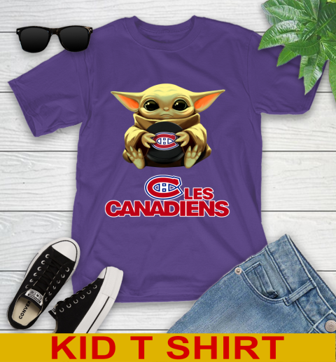 NHL Hockey Montreal Canadiens Star Wars Baby Yoda Shirt 104