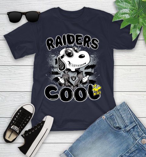 NFL Football Oakland Raiders Cool Snoopy Shirt Youth T-Shirt 2