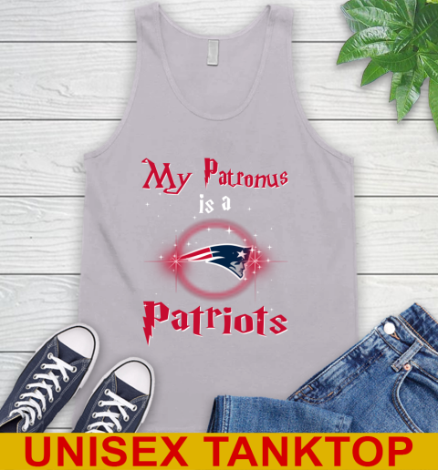 NFL Football Harry Potter My Patronus Is A New England Patriots Tank Top 3