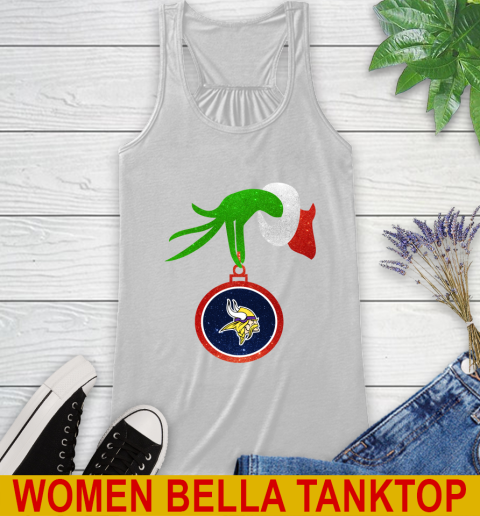Minnesota Vikings Grinch Merry Christmas NFL Football Racerback Tank