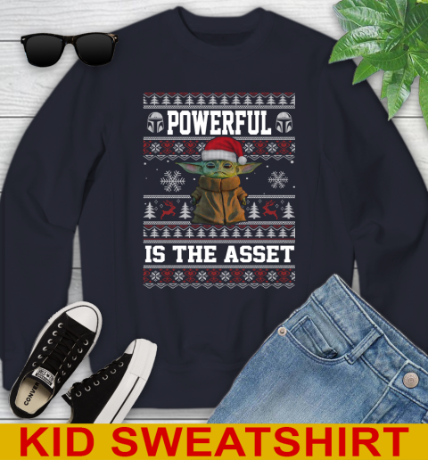 Powerful Is The Asset Baby Yoda Christmas Star Wars Shirts 110