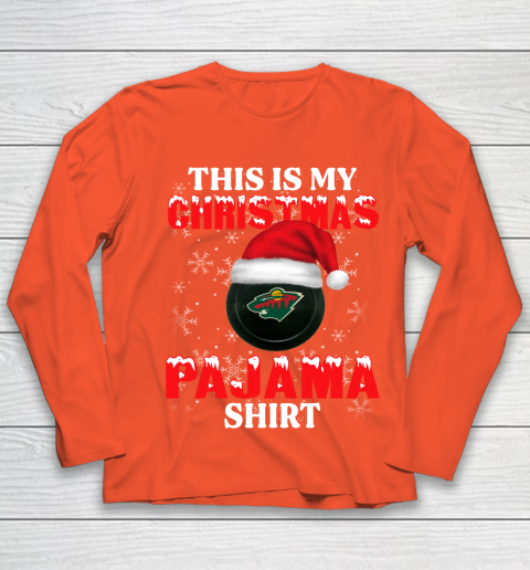 Minnesota Wild This Is My Christmas Pajama Shirt NHL Youth Long Sleeve - Image 4