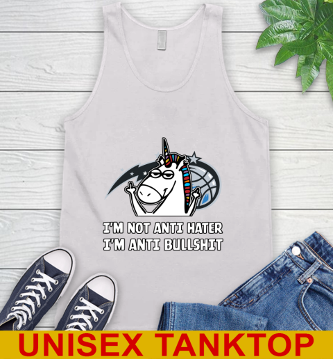 Orlando Magic NBA Basketball Unicorn I'm Not Anti Hater I'm Anti Bullshit Tank Top