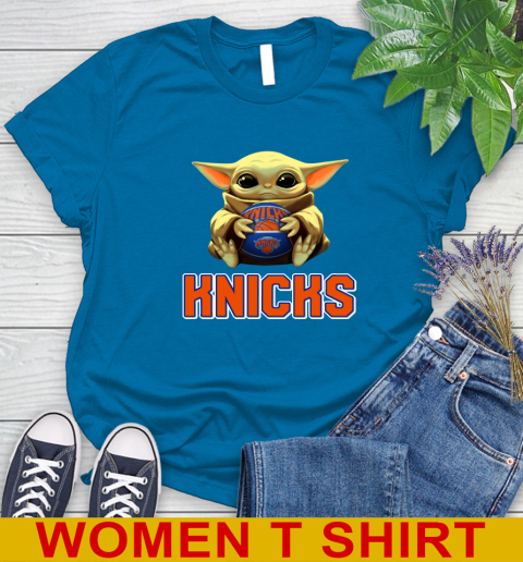 NBA Basketball New York Knicks Star Wars Baby Yoda Shirt 95