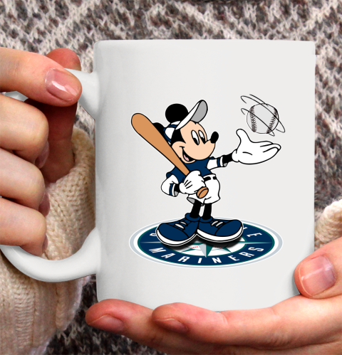 MLB Baseball Seattle Mariners Cheerful Mickey Disney Shirt Ceramic Mug 15oz 2