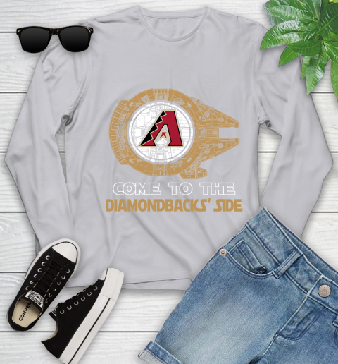 MLB Come To The Arizona Diamondbacks Side Star Wars Baseball Sports Youth Long Sleeve 5