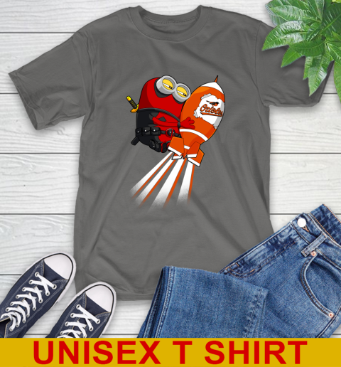 MLB Baseball Baltimore Orioles Deadpool Minion Marvel Shirt T-Shirt 10
