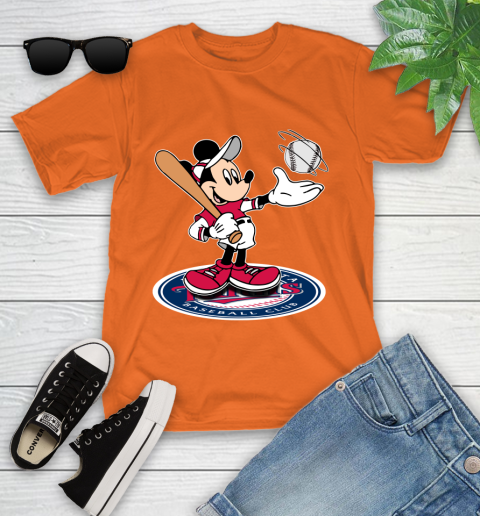 MLB Baseball Minnesota Twins Cheerful Mickey Disney Shirt Youth T-Shirt 7