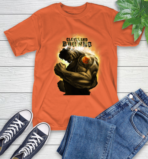 Cleveland Browns NFL Football Hulk Marvel Avengers Sports T-Shirt 4