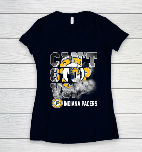 NBA Indiana Pacers Basketball Can't Stop Vs Women's V-Neck T-Shirt 2