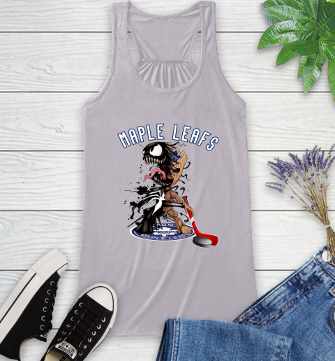 NHL Toronto Maple Leafs Hockey Venom Groot Guardians Of The Galaxy Racerback Tank 5