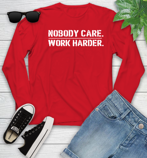Lamar Jackson Nobody Cares Work Harder Youth Long Sleeve 11