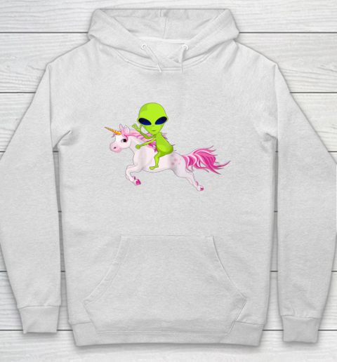 Alien Shirt Alien Riding Unicorn Hoodie