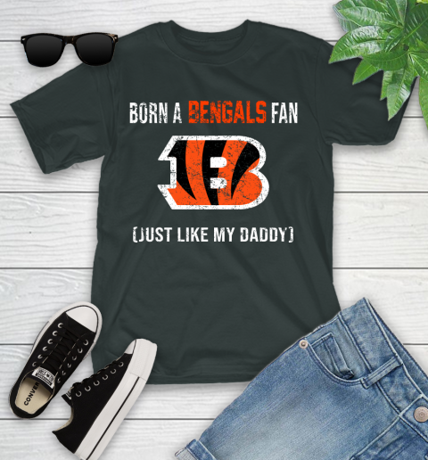 NFL Cincinnati Bengals Football Loyal Fan Just Like My Daddy Shirt Youth T-Shirt 5