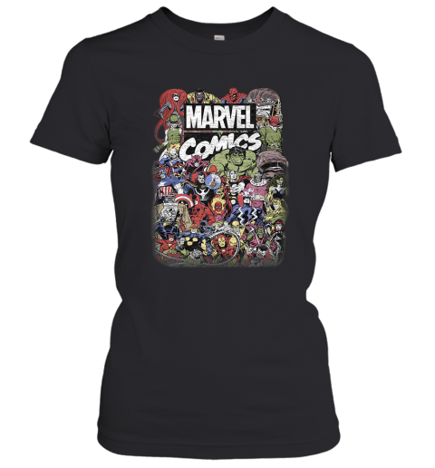 Comics Logo Thor Hulk Iron Man Avengers Spiderman Daredevil Strange Loki Thanos T shirt Women T-Shirt