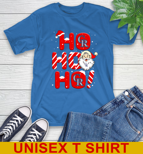 Colorado Rockies MLB Baseball Ho Ho Ho Santa Claus Merry Christmas Shirt T-Shirt 11