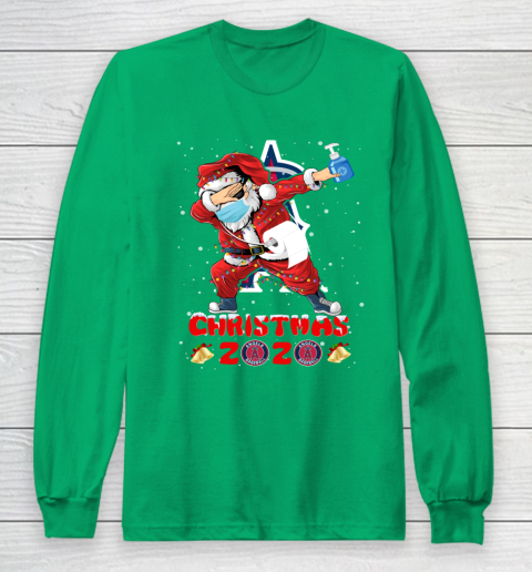 Los Angeles Angels Funny Santa Claus Dabbing Christmas 2020 MLB Long Sleeve T-Shirt 4