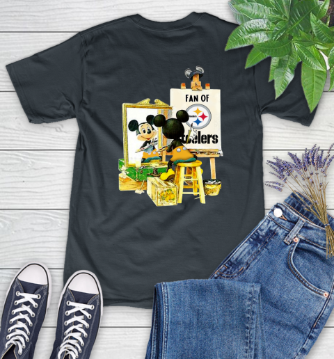NFL Football Pittsburgh Steelers Mickey Drawing Shirt 87
