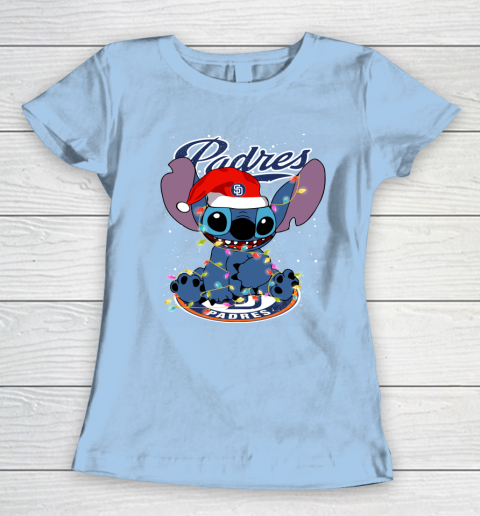 San Diego Padres MLB noel stitch Baseball Christmas Women's T-Shirt 4