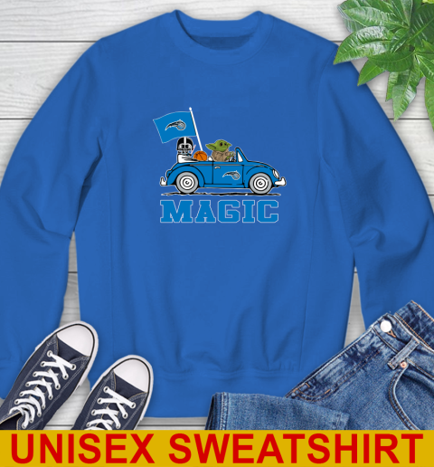 NBA Basketball Orlando Magic Darth Vader Baby Yoda Driving Star Wars Shirt Sweatshirt 9
