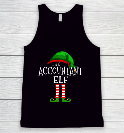 Accountant Elf Family Matching Group Christmas Gift Funny Tank Top
