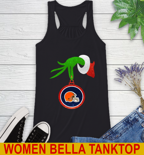 Cleveland Browns Grinch Merry Christmas NFL Football Racerback Tank 2