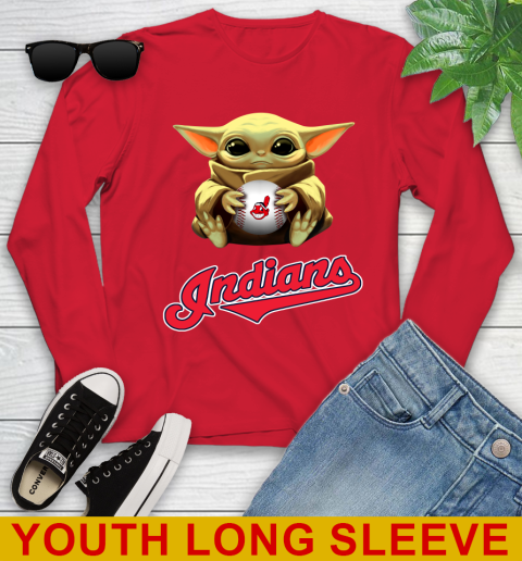 MLB Baseball Cleveland Indians Star Wars Baby Yoda Shirt 132