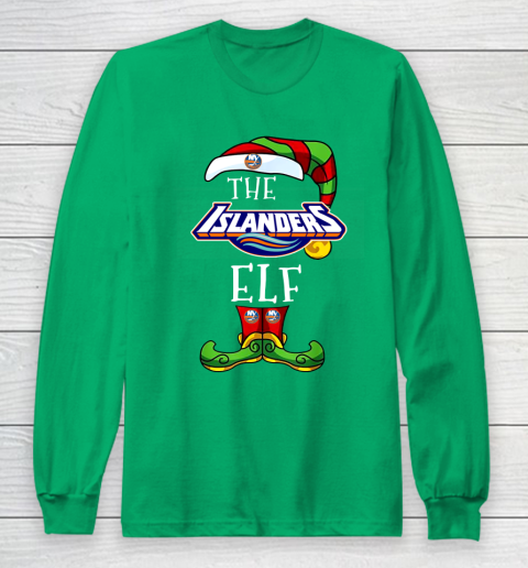 New York Islanders Christmas ELF Funny NHL Long Sleeve T-Shirt 4