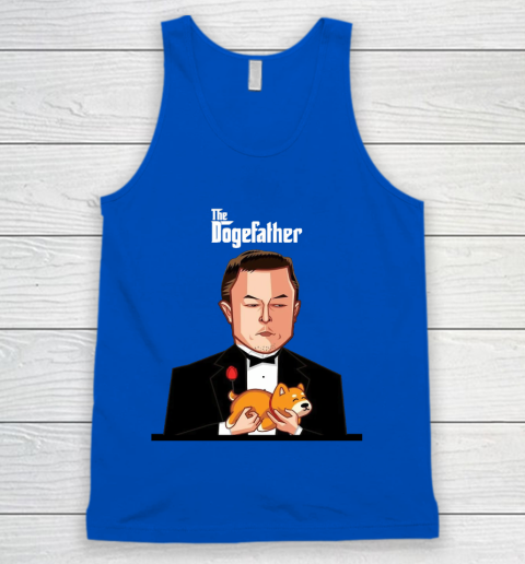 Dogecoin The DogeFather Funny Tank Top 4