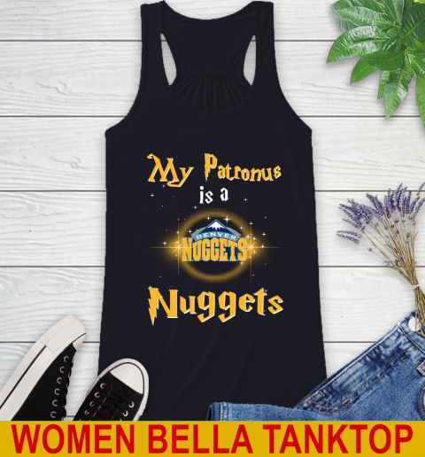 NBA Basketball Harry Potter My Patronus Is A Denver Nuggets Racerback Tank 8