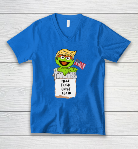 Make Trash Great Again Trump Garbage Reference V-Neck T-Shirt 4