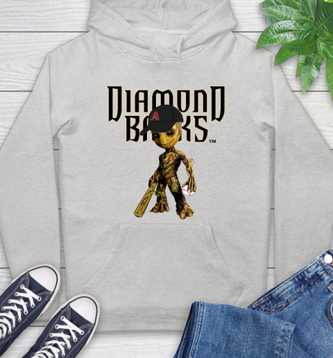 MLB Arizona Diamondbacks Groot Guardians Of The Galaxy Baseball Hoodie