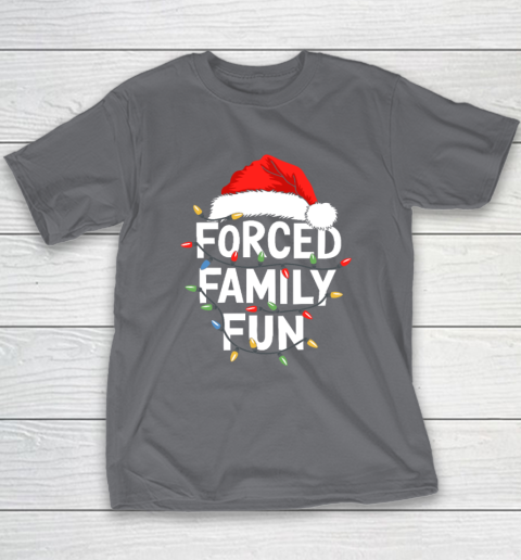 Forced Family Fun Shirt Christmas Pajamas Youth T-Shirt 5