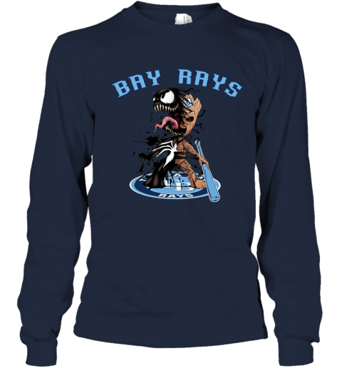 Tampa Bay Rays Baseball Love 3/4 Navy Blue Sleeve Raglan Unisex L