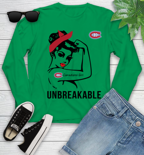 NHL Montreal Canadiens Girl Unbreakable Hockey Sports Youth Long Sleeve 4
