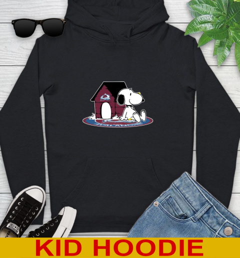 NHL Hockey Colorado Avalanche Snoopy The Peanuts Movie Shirt Youth Hoodie 2