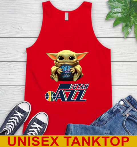 NBA Basketball Utah Jazz Star Wars Baby Yoda Shirt 75