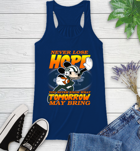 New York Jets NFL Football Mickey Disney Never Lose Hope Racerback Tank 8