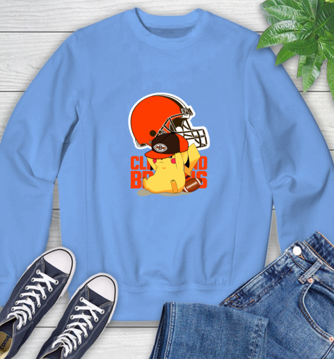 NFL Pikachu Football Sports Cleveland Browns Sweatshirt 11