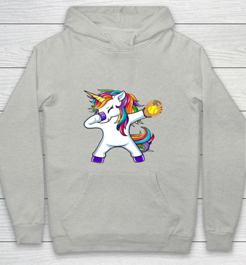 Dabbing Unicorn Softball T Shirt Funny Dab Gift Youth Hoodie 2