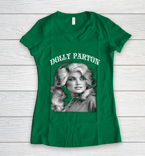 Dolly Parton Classic Vintage Women's V-Neck T-Shirt 3