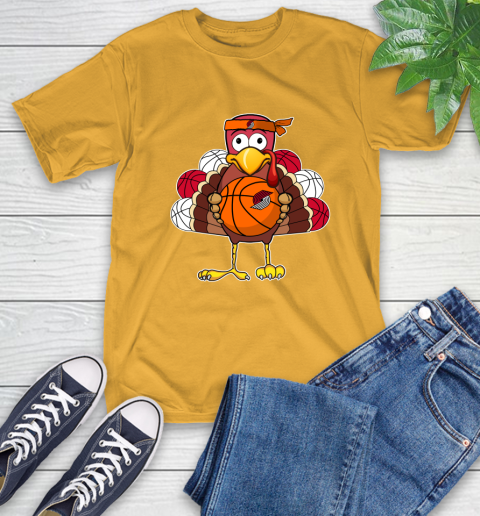 Portland Trail Blazers Turkey thanksgiving day T-Shirt 3
