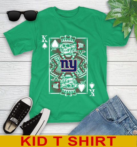 New York Giants NFL Football The King Of Spades Death Cards Shirt Youth T-Shirt 7