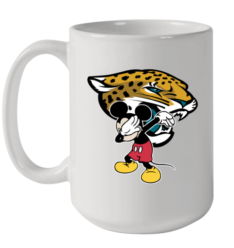 Jacksonville Jaguars NFL Football Dabbing Mickey Disney Sports Ceramic Mug 15oz