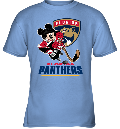 NHL Florida Panthers Mickey Mouse Disney Hockey T Shirt Youth T-Shirt